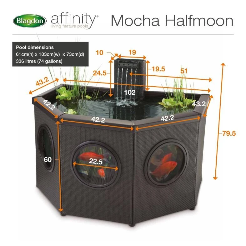 Blagdon Affinity Half Moon - Mocha Pond - Image 2