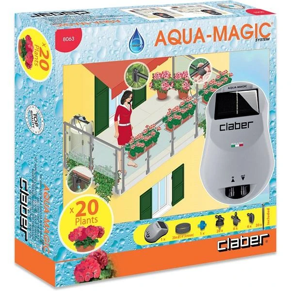 Claber Aqua Magic Solar Power Drip Irrigation System - 8063