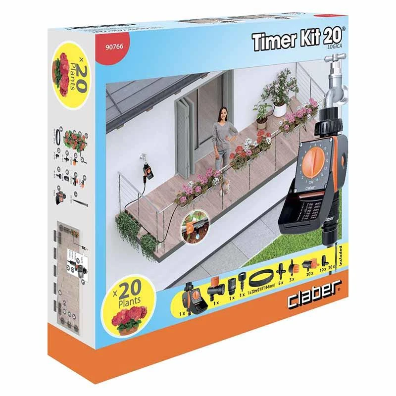 Claber Irrigation Drip Kit With Logica Timer - 90766 - Image 2