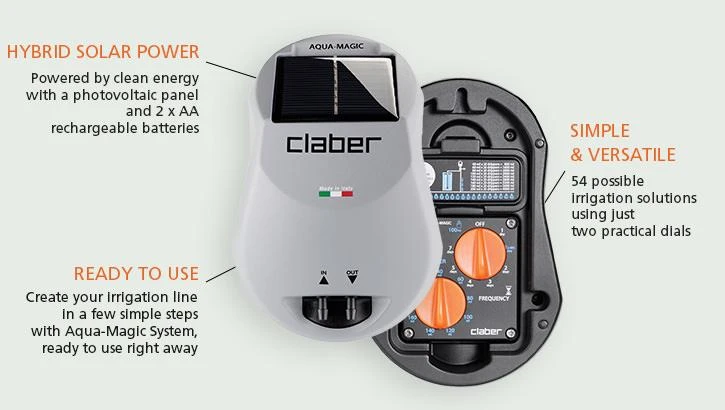 Claber Aqua Magic Solar Power Drip Irrigation System - 8063 - Image 5