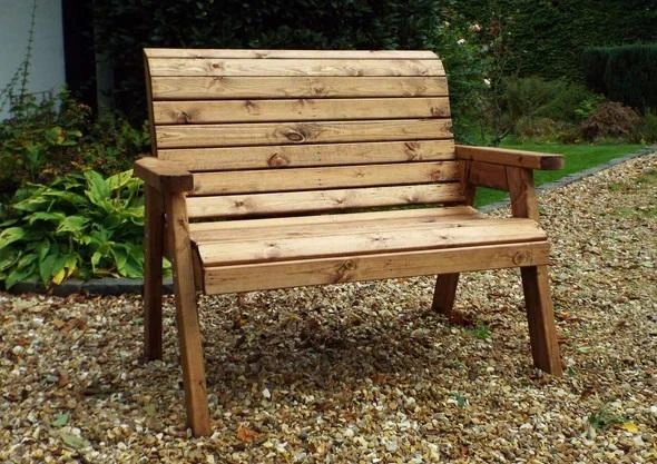 Charles Taylor Traditional 2 Seater Garden Bench - Image 2