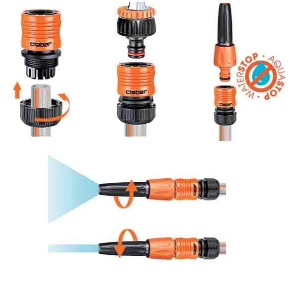 Claber Silver Elegant Plus 15m Hose Kit - 8845 - Image 2