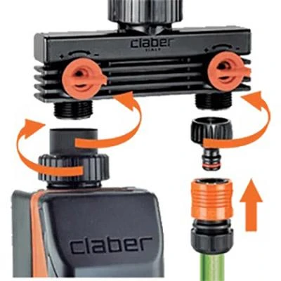 Claber Two-Way Tap Adapter - 8590 - Image 3