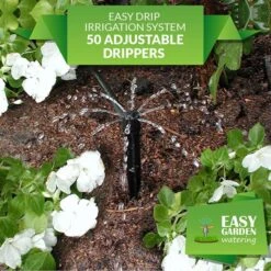 Easy Drip Irrigation System 50 Adjustable Dripper