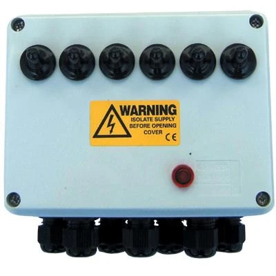 6 Way Weatherproof Electric Junction Box