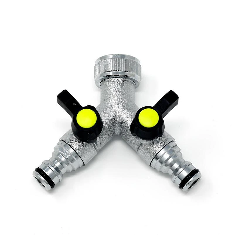 Garden Tap Splitter 2 Quick Connect Outlets