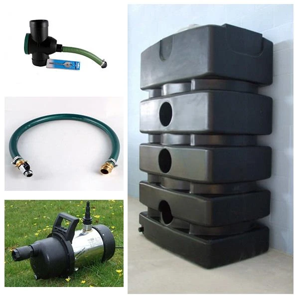 Rainwater Storage Tank Pump System 1500 Litres