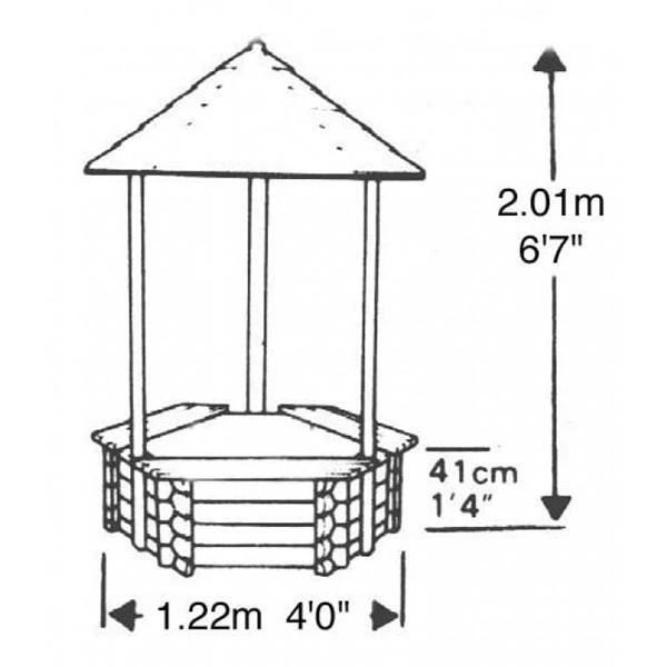 Norlog Wishing Well Planter - Image 3